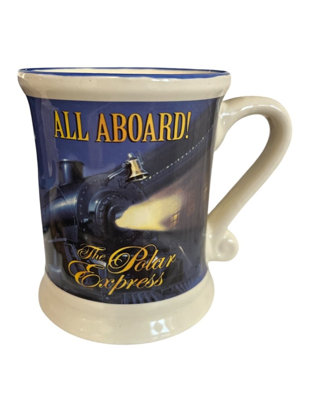 Warner Bros The Polar Express All Aboard Believe Christmas Train Ceramic Mug 201